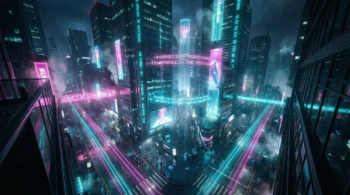 爱情公寓3在线观看 竖屏短剧平台首页背景 - 赛博朋克都市夜景